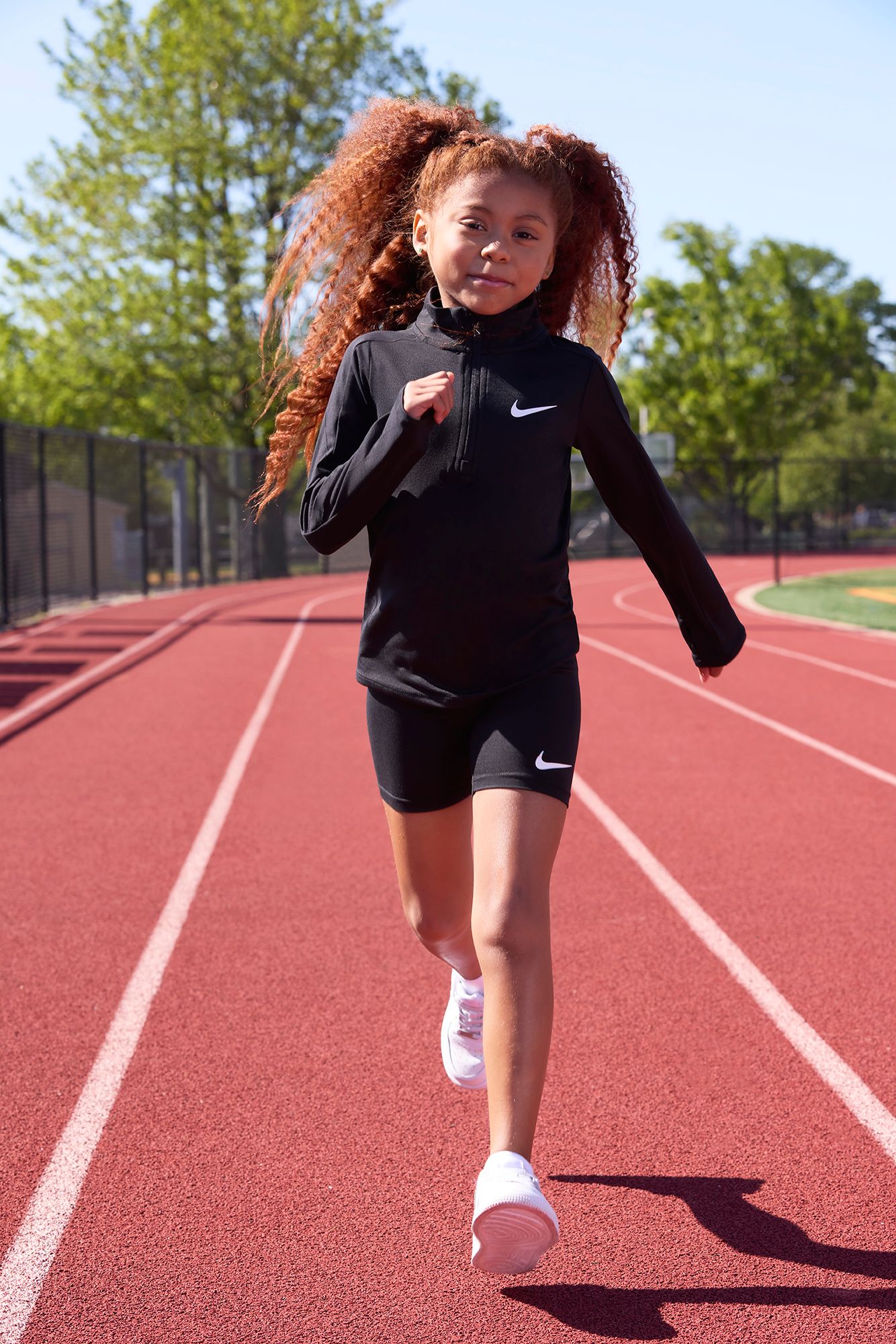 Nike Little Girls' One 1/4-Zip Jacket and Shorts Set | Dick's